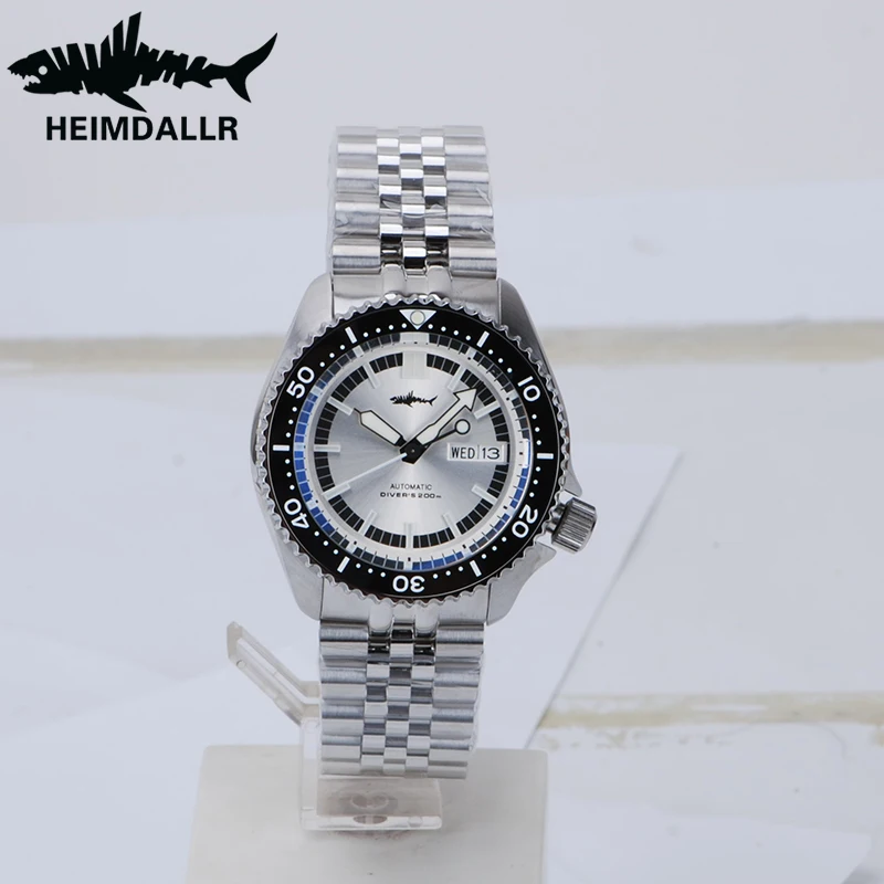 HEIMDALLR SKX007 New Watch Men NH36 Automatic Mechanical Watch Sapphire Glass 200M Waterproof BGM-9 Luminous Steel Dive Watches