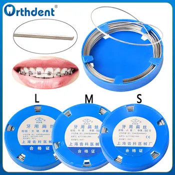 1 role zubního nerezového obloukového drátu, obdélníkové obloukové dráty pro ortodontické zubní rovnátka, stomatologie, chirurgické nástroje, L/M/S 6 nejlepší prodej zubní laboratoř v Číně - №4