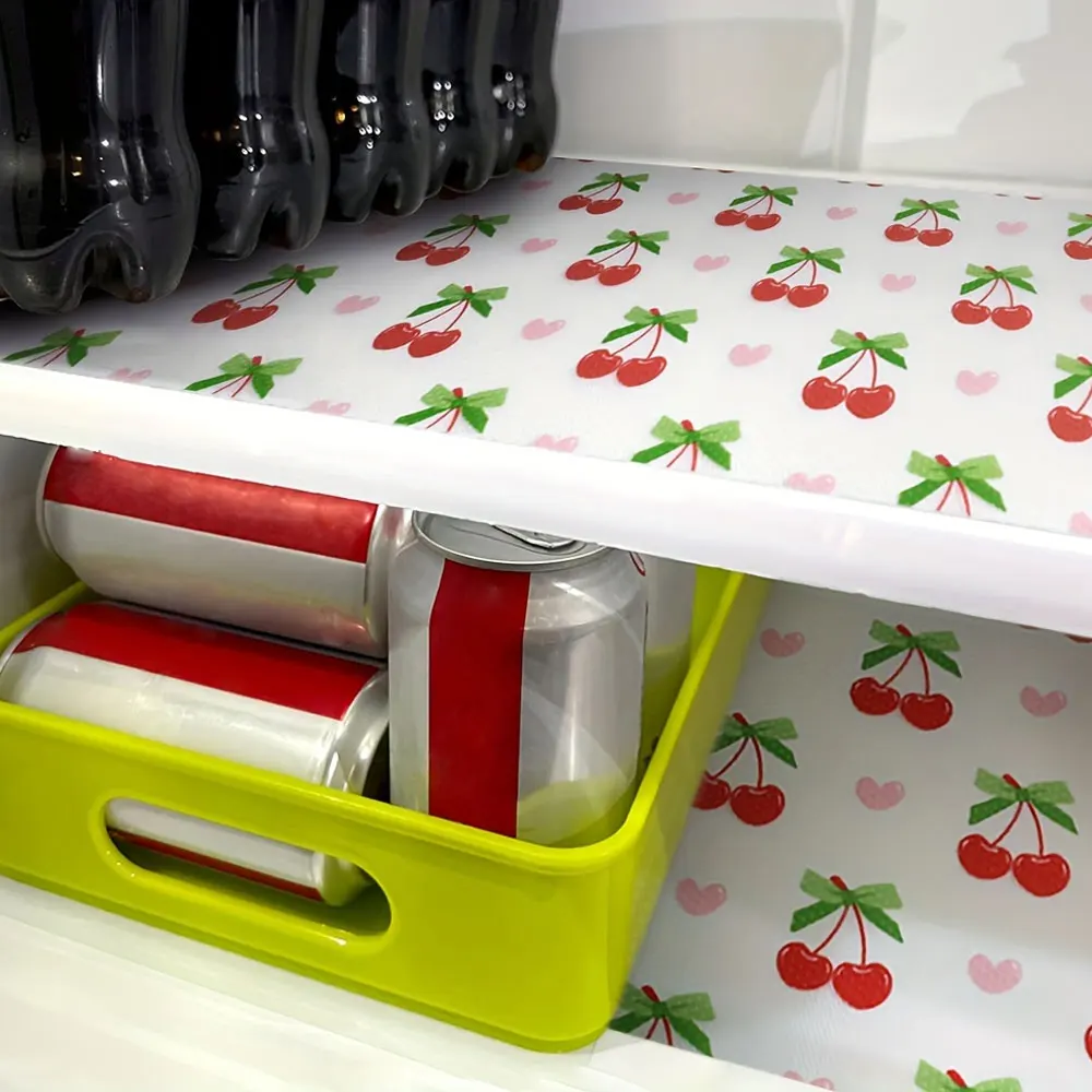 Kitchen Cabinet Mats Reusable Drawer Liners Waterproof Kitchen Dining Table Mats Dust Mat Refrigerator Liners Non-Adhesive Liner