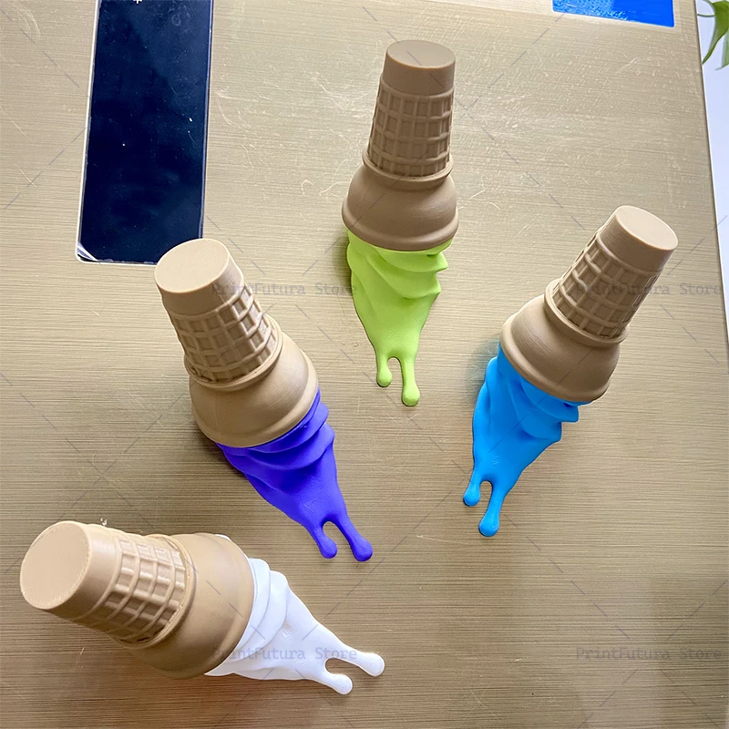 3D Printed Refrigerator Magnets Ice Cream Delicious Ice Cream Cone Decorations Home Refrigerator Decor Gift