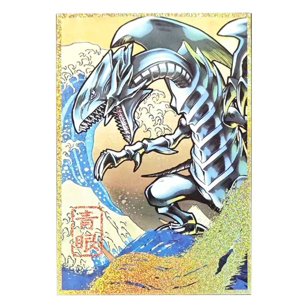 

60 шт./компл. 63X90 мм своими руками Yu-Gi-Oh! Голубые глаза, белый дракон, Ukiyo E, фрагменты рукавов для карт, цветная защитная крышка для флэш-карты, подарочные игрушки