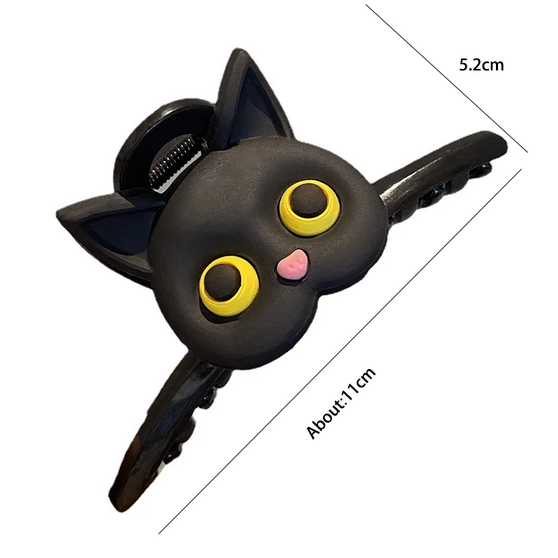 New Cartoon Cat Hairpin for Women Black White Design Hair Clips Fashion Cute Claws Clip Fashion Hair Accessories Girls Gift 2024