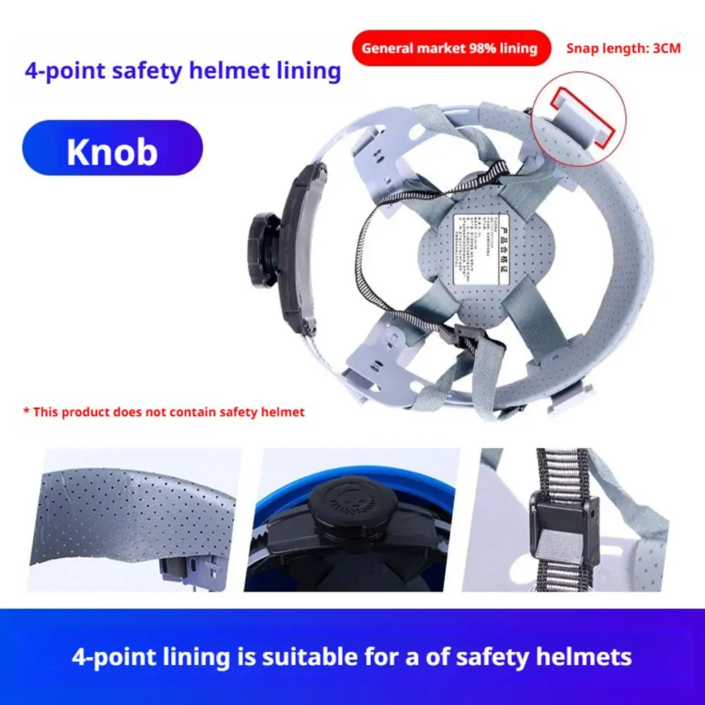 Hard Hat Suspension Durable Gear Hat Liner Insert Hard Hat Shell Insert Lightweight Hats Safety Hard Hat Insert Bump Cap Insert