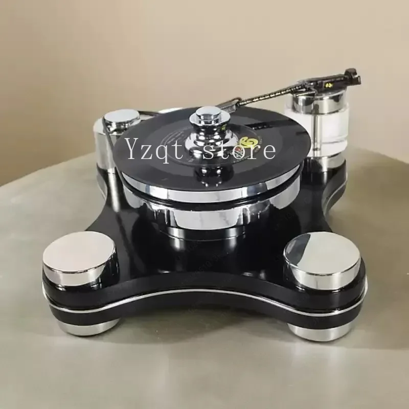 Minimalist modern vinyl record player stainless steel model room hotel clubhouse living room ornament decoration