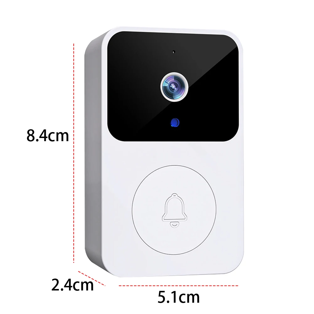 2.4GHz WiFi Wireless Video Doorbell IR Night Vision Doorbell กล้อง 2-way Intercom Visual Doorbell Home Security System