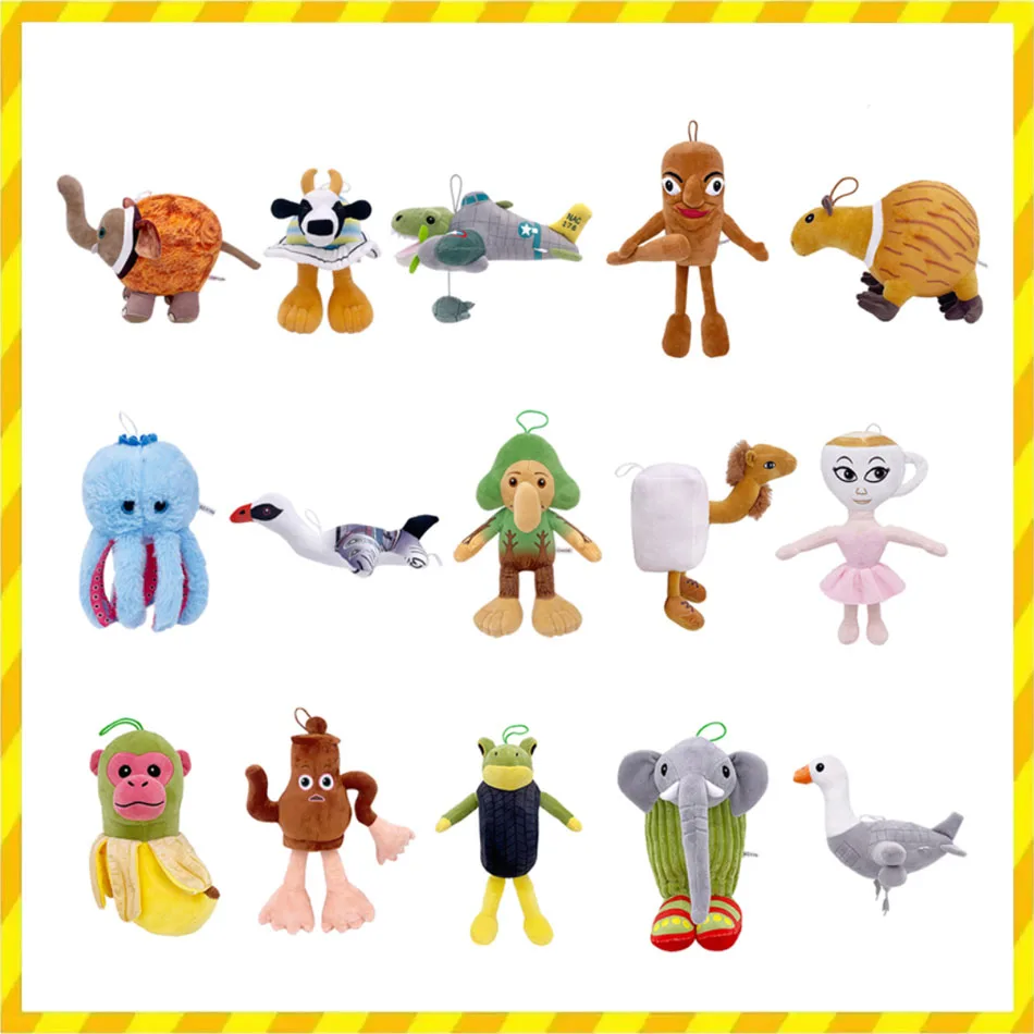 Tralalelo Tralala Plush Toy Tungtungtung Sahur Plush Italian Brain Rot Animals SHARK Anime Plush Plushie Stuffed Dolls Toy Gifts