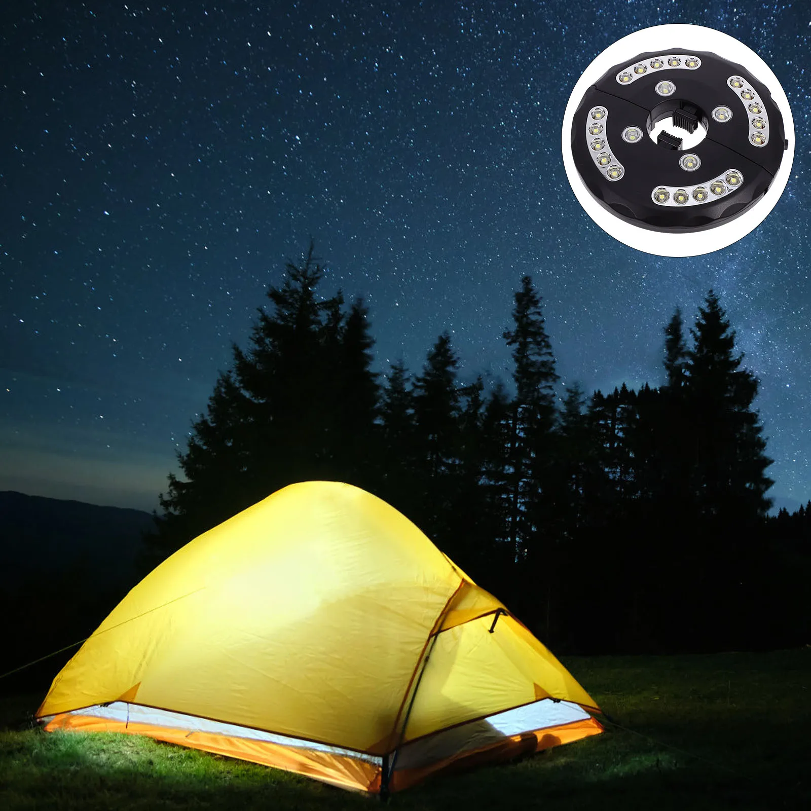 

20+8 Led Umbrella Light White Portable Detachable Cordless Outdoor Camping Tent Lamp Emergency Light For Garden Bbq With Usb
