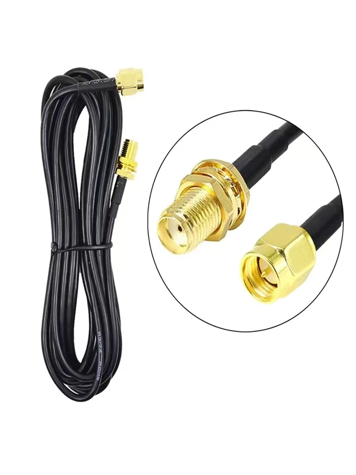 5m 8m 10m RG174 RP-SMA Extension Cable Male to Female Feeder for Coaxial Wi Fi WLAN Network Card Router Antenna