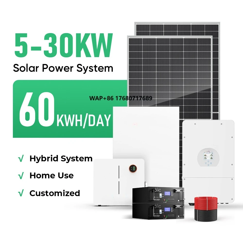 Sunpal Hybrid Solar Panels System 6Kw 7Kw 10Kw 20Kw 30Kw Complete Solar Energy Power System Hybrid for Home Off Grid Full Set