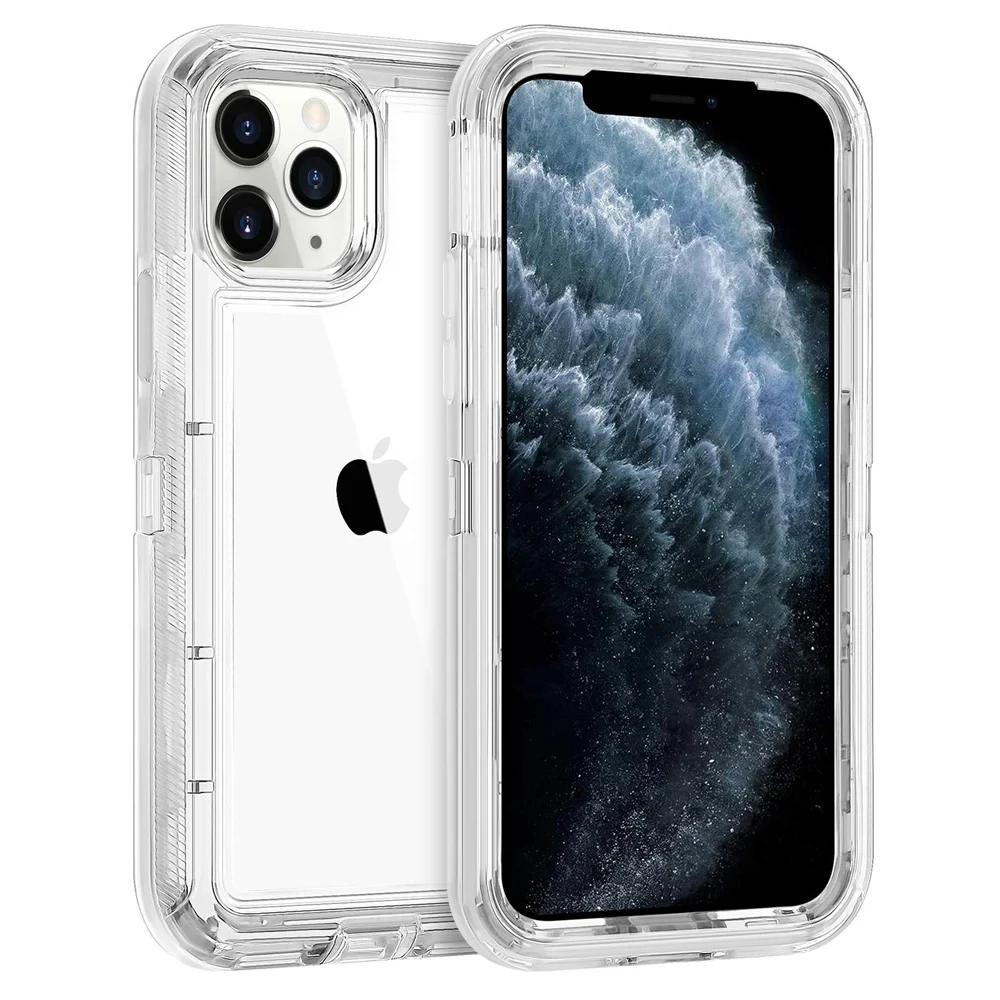 Capa híbrida resistente 3 em 1 para iphone 16e 16 15 13 12 11 14 17 pro max 14 15 16 17 plus 17air capa transparente à prova de choque