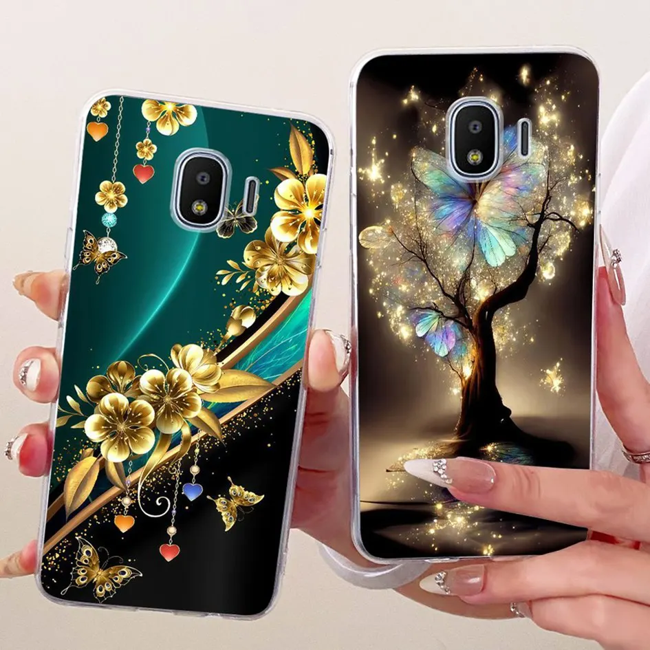 Per Samsung Galaxy J2 Core Custodia SM-J260F Moda Farfalla Morbida Sottile Copertura In Silicone Per Samsung J2 Pro 2018 Grand Prime Pro Capa