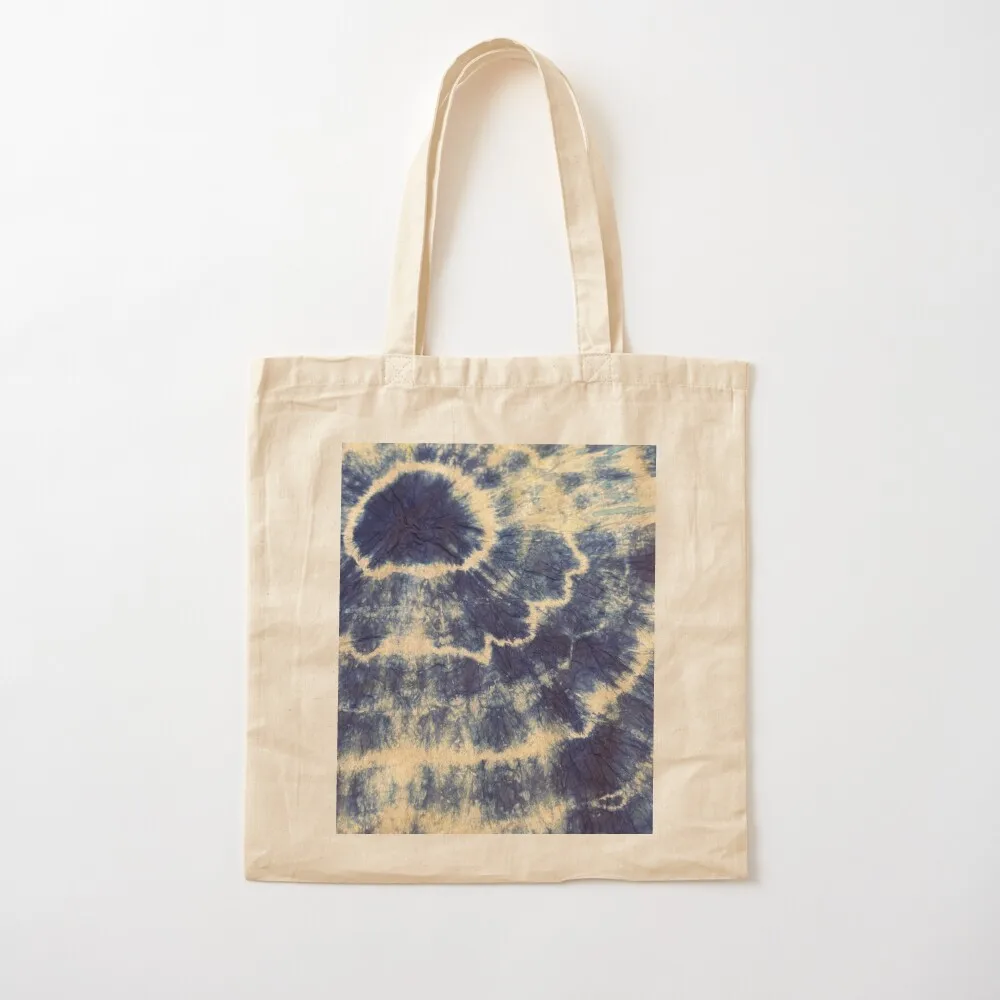 Tie dye Blue Spiral Tote Bag eco pack Shopper cloth bag woman