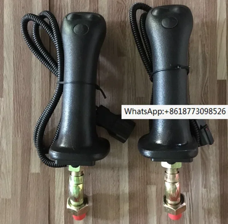 Excavator modification, wood grabber, iron grabber, three key control lever, handle, rubber handle, pilot accessory