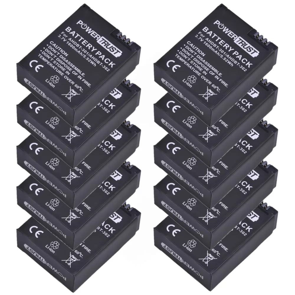 1600mAh AHDBT-301 AHDBT-302 HERO 3 Battery for GOPRO HERO3 Camera