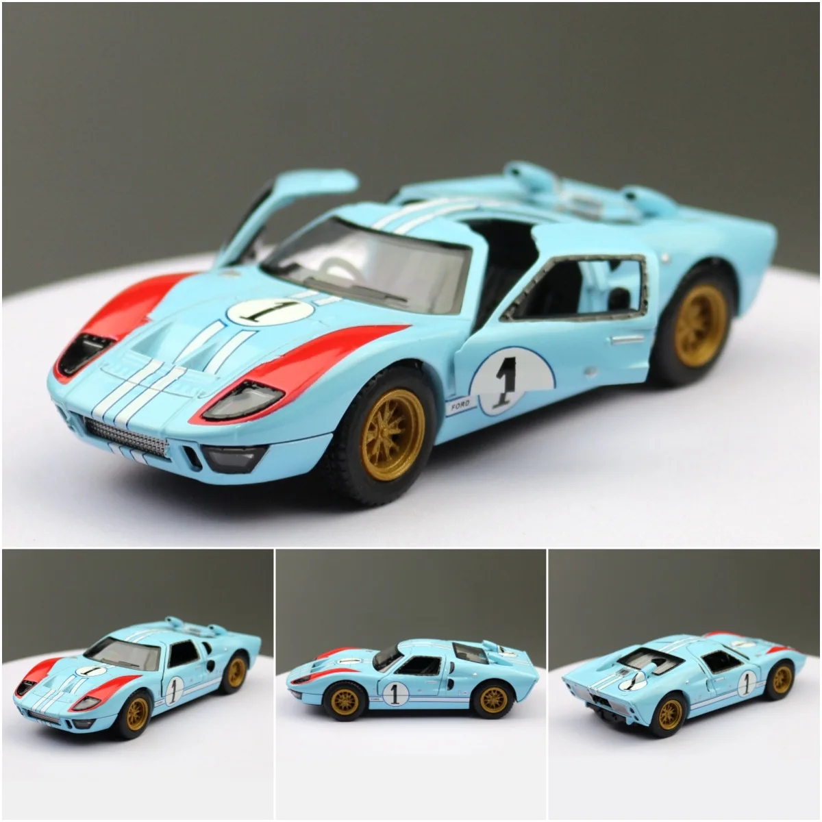 1:32 FORD GT40 MKII 1966 Alloy Car Diecasts & Toy Vehicles Car Model Miniature Scale Model Car Toys For Children