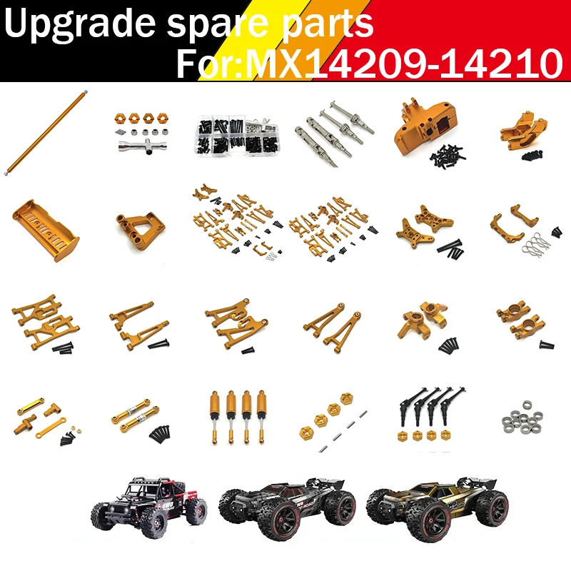 Mjx 14210 14209 Hyper Go 1/14 pièces de mise à niveau composant de direction avant en métal pour voiture Rc CNC accessoires en aluminium accessoires de voiture