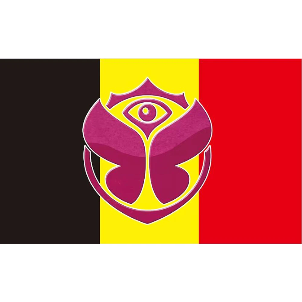 2X3FT Tomorrowland FLAG WITH Germany Mexico Belgium Spain 90x150cm 100D Polyester Custom Banner