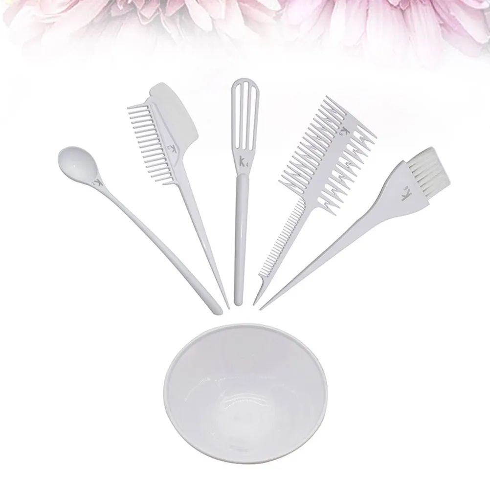 6Pcs Hair Dye Tool Set For Professional Hair Stylist Coloring Kit Highlights Lowlights Application