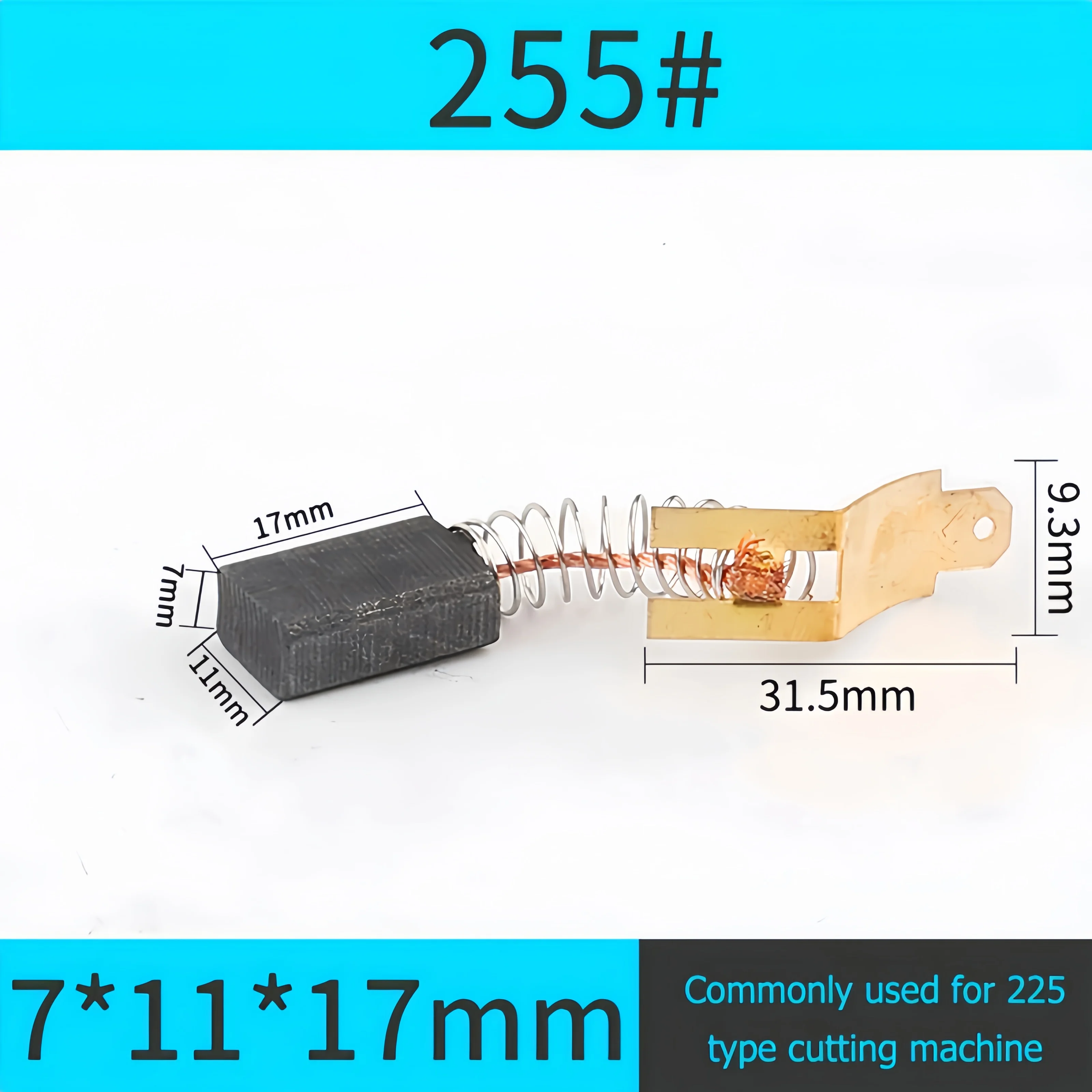10 قطعة مجموعة فرشاة الكربون المحرك استبدال أجزاء زاوية طاحونة فرشاة الكربون قطع آلة تلميع أداة السلطة الأدوات الكهربائية #6