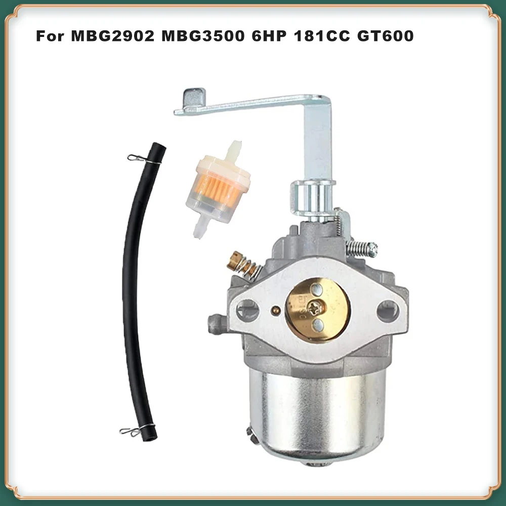 Carburetor Replacement for GM182, GT600 & MBG Series (MBG2902, MBG3500) Universal Engines - 6HP, 181cc