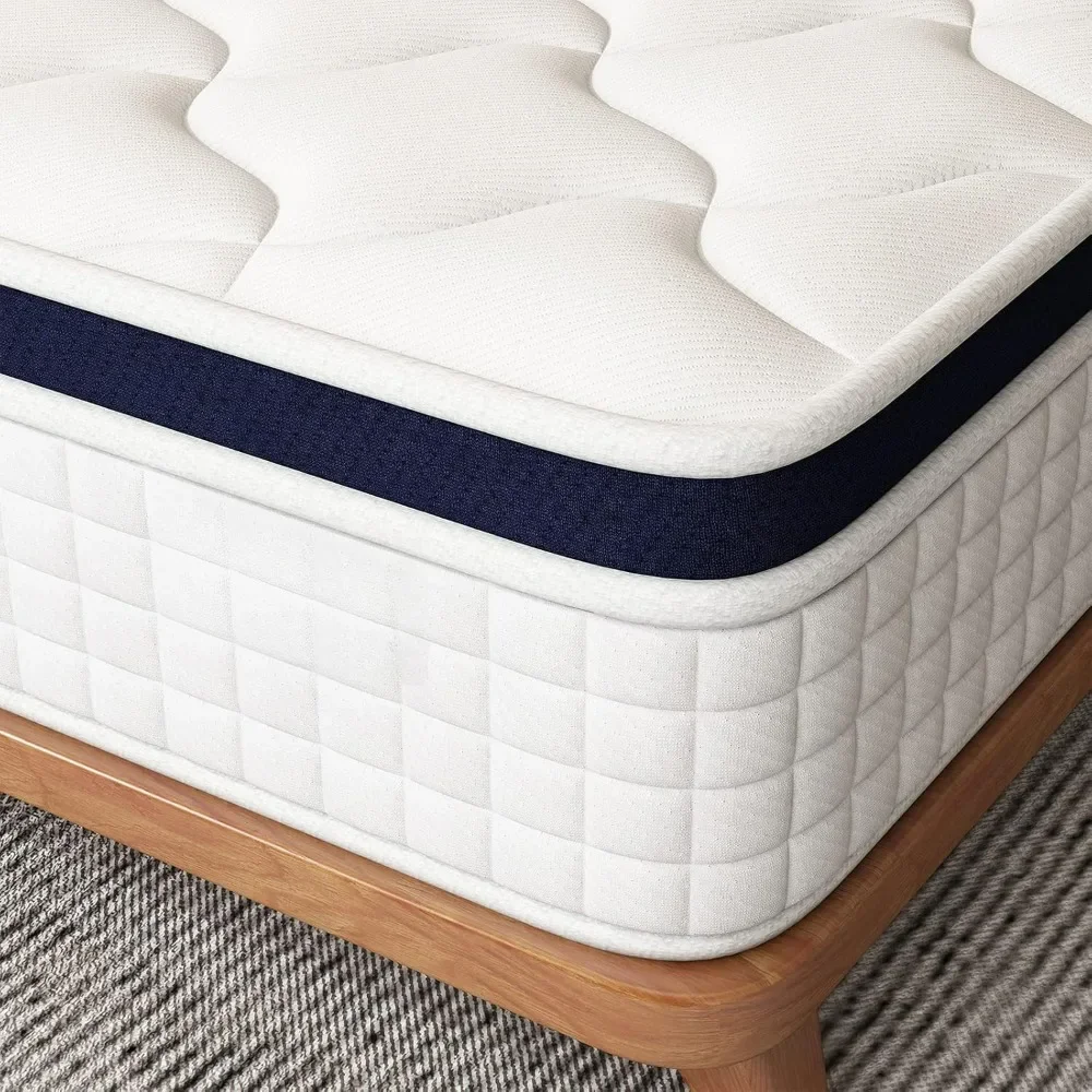 10 inch zero pressure foam, built-in spring mattress, sports isolation, medium hardness, CertiPUR-US certification