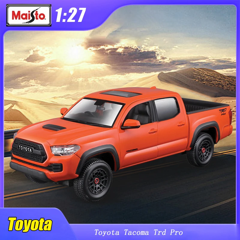 1:27 Toyota Tacoma Trd Pro Pickup Diecast Model Maisto 2023 Edition Modified Version Alloy Vehicle Fans Collection Toy Gift