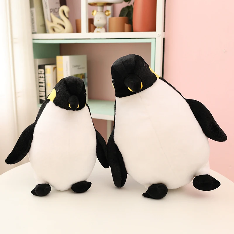 40-60 ซม.น่ารักไขมัน Penguin Plush ของเล่นตุ๊กตาสัตว์ชีวิตจริงเพนกวินตุ๊กตาครอบครัว Fuzzy Little Plushie สําหรับเด็ก Xmas ของขวัญ