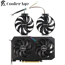 New Original For ASUS GeForce RTX 2060 2070 DUAL MINI OC GTX 1660 SUPER 87MM FDC10H12S9-C PLA09215S12H Graphics Card Cooling Fan