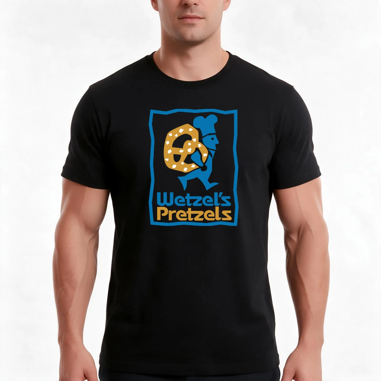 Wetzel's Pretzels Cafe and Resto T-Shirt Summer Casual Cotton Tee Oversized Streetwear Tops Vintage Graphic Print