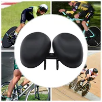 Ergonomic Bike Saddle with Recessed Nose-Free Design Bike Seat Cushion Shock Absorbing Waterproof PU Bicycle Cushion Saddle