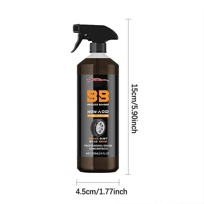 

120ml Powerful Wheel Cleaner Car Wheel Metal Rust Remover Spray Scratch Repair Polishing Car Detailing Rim Tire Cleaning Kit