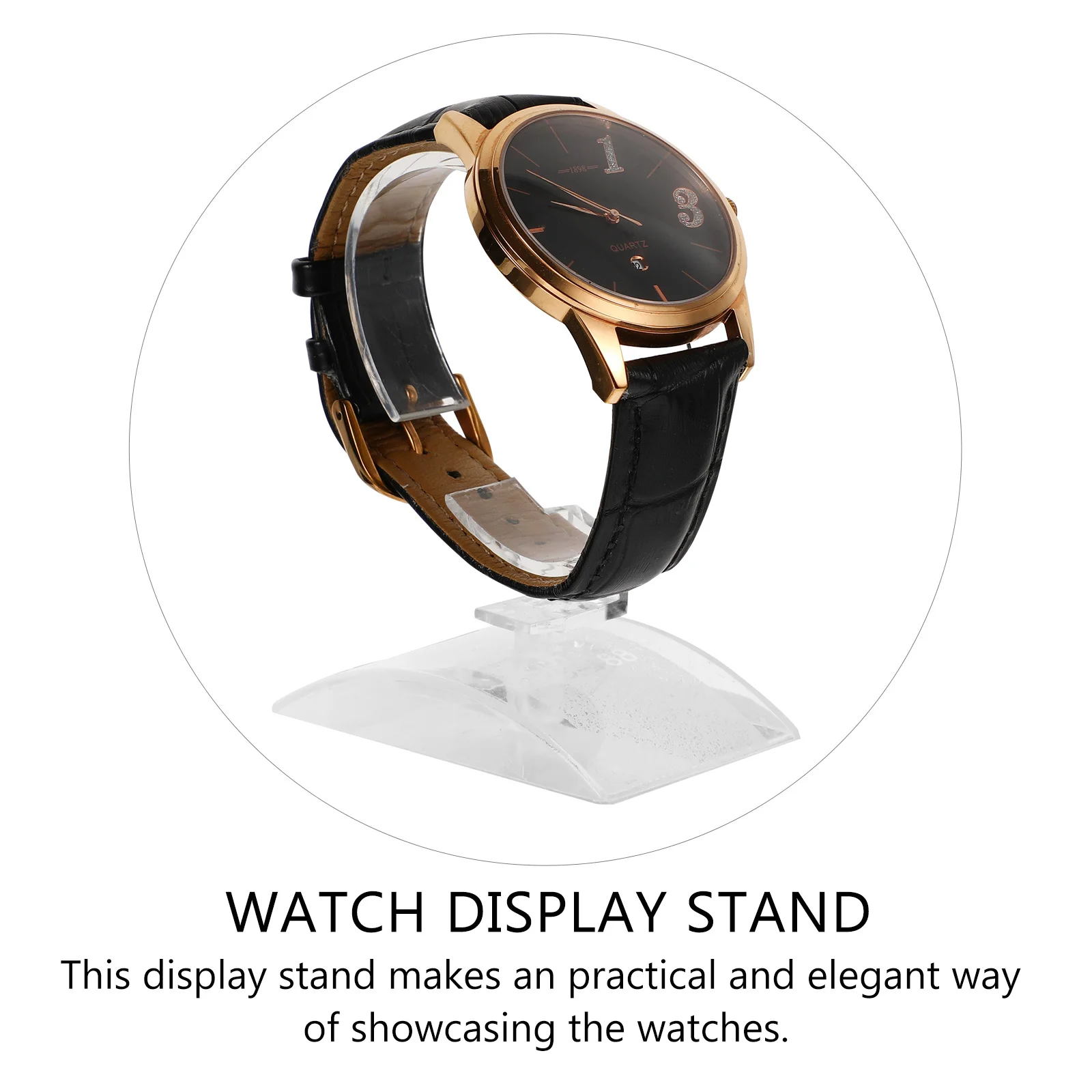 6 قطع من رفوف الساعات المصنوعة من الأكريليك، حامل عرض أنيق للمحلات التجارية وطاولات الزينة، حامل أساور #5