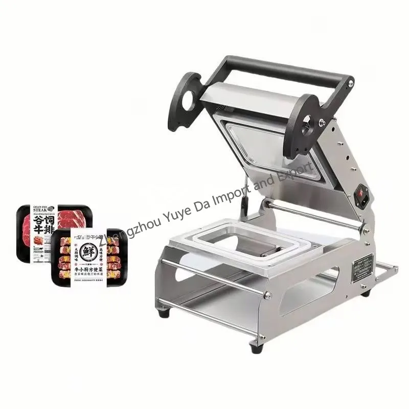 Small Manual Plastic Tray Sealing Machine Takeaway Box Hand Press Packaging Machine Cooked Food Sealing Equipment