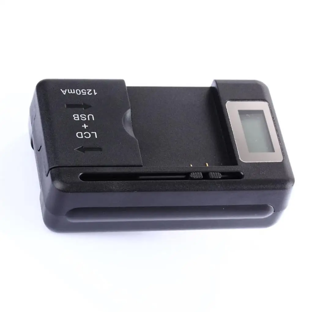 شاحن بطارية متنقل عالمي بمنفذ USB للهواتف المحمولة شحن سريع شواحن آمنة LCD مخرج مزدوج محول هاتف منزلي