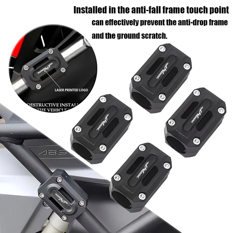 

Fit For 700MT 700 MT MT700 Moto Engine Guard Fit for 22/25/28mm Motorcycle Engine Guard Protector Decorative Block Crash Bar