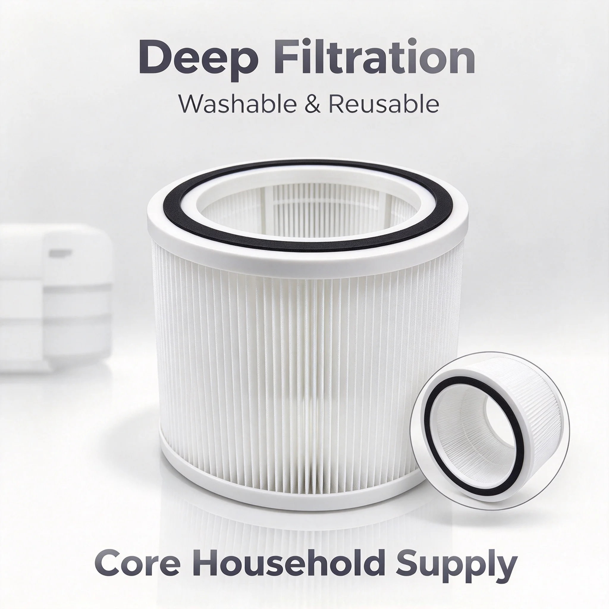 1Pcs Washable Replacement Air Filter High Durability Accessory Fit Household Vacuum & Air Purifier