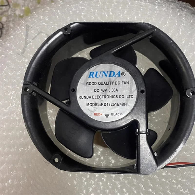

Y+RUNDA RD17251B48H DC48V 0.38A 17251 17cm 2-wire cooling fan