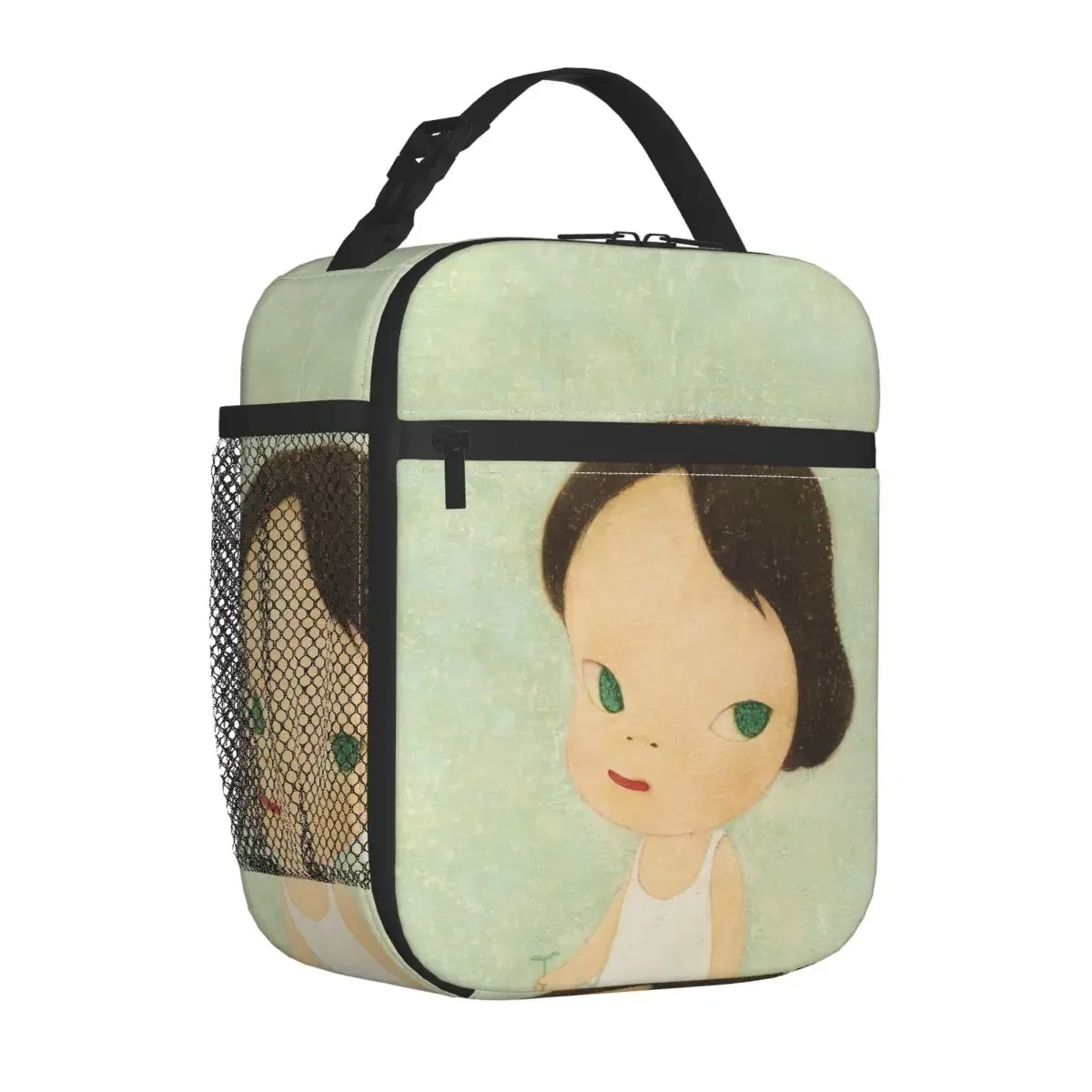 Yoshitomo Nara Insulated Lunch Bag Cooler Lunch Container Leakproof Tote Lunch Box for Men Women School Travel