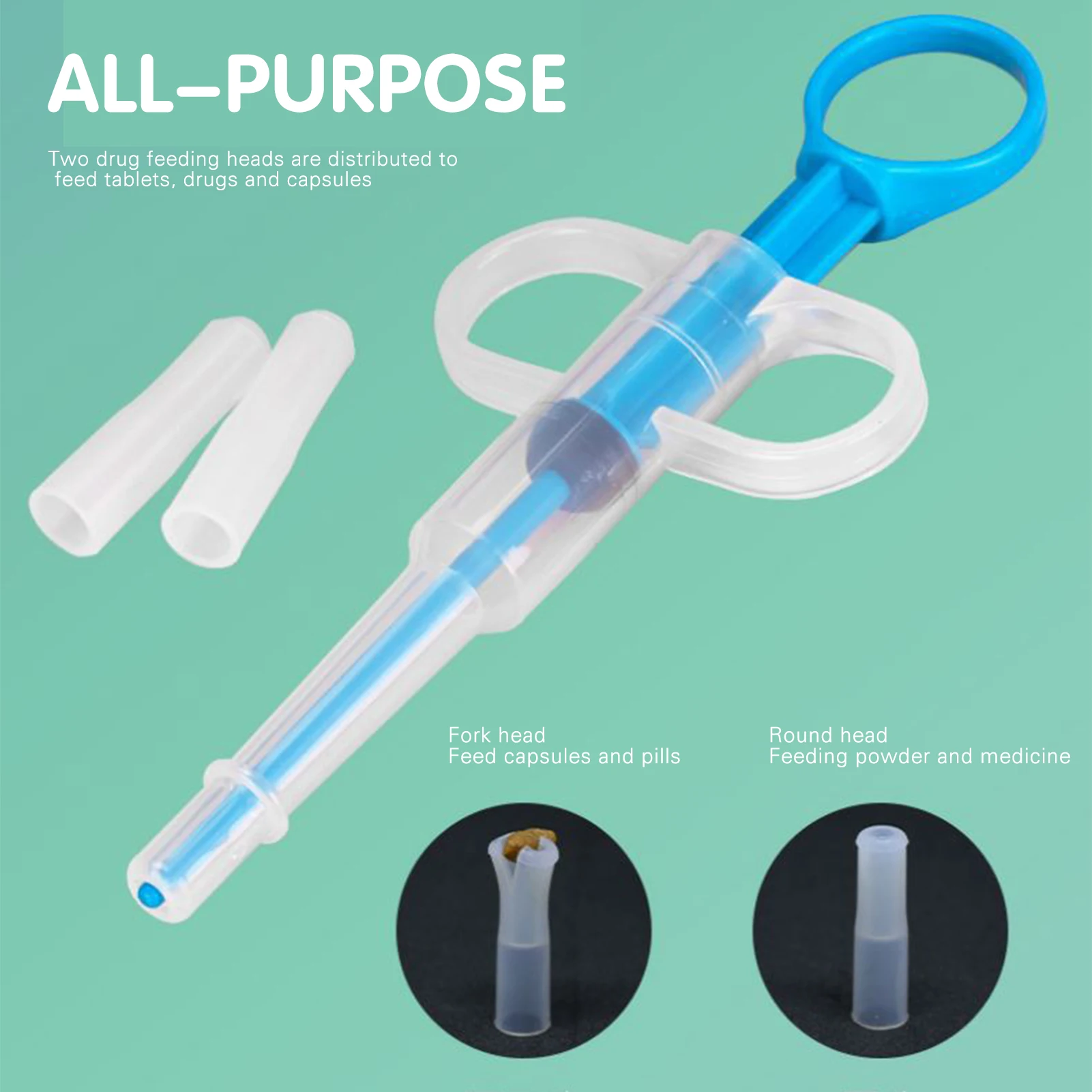 Pet Medicine Feeder Syringe Cat Pill Shooter Pill Dispenser Dog Tablet Syringe Soft Tip Pill Gun Pill Pusher Pet Medicine Feeder