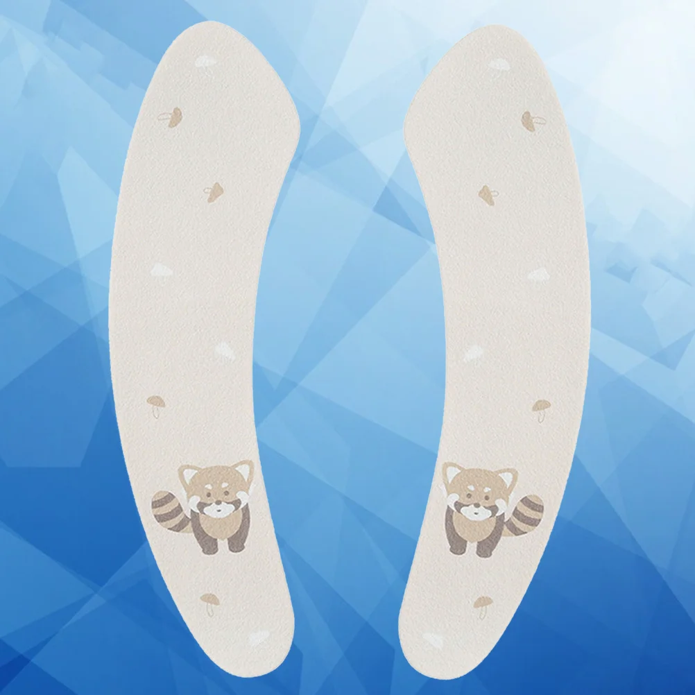 

1 Pair Adhesive Toilet Seat Cover Soft Warm Waterproof Cushion For Cold Protection Rabbit Design Toilet Mat For Home Use