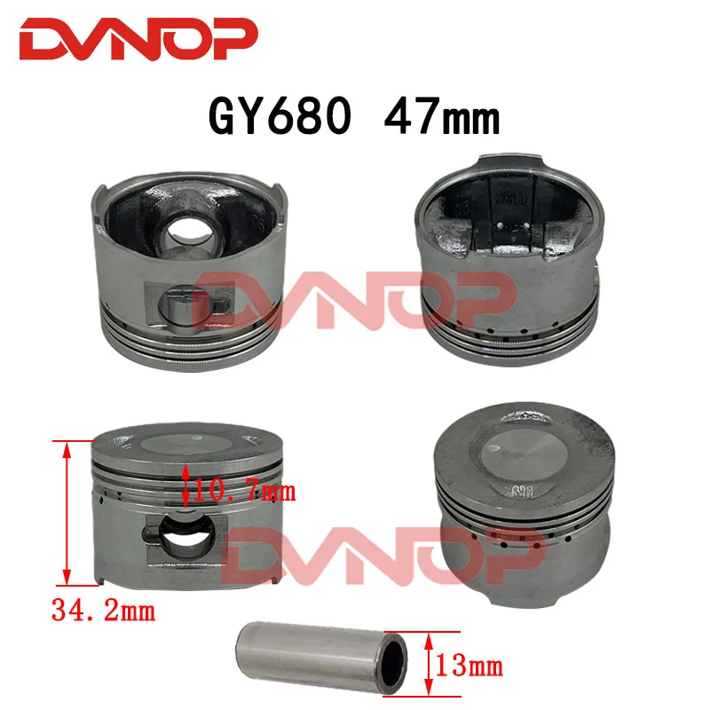 GY6 50 60 80 100 125CC 150CC  175CC 180CC 39mm  44mm 47mm 52.4mm 57.4mm 58.5mm 61mm 63mm Piston Kit Quad ATV Go Kart Buggy Parts