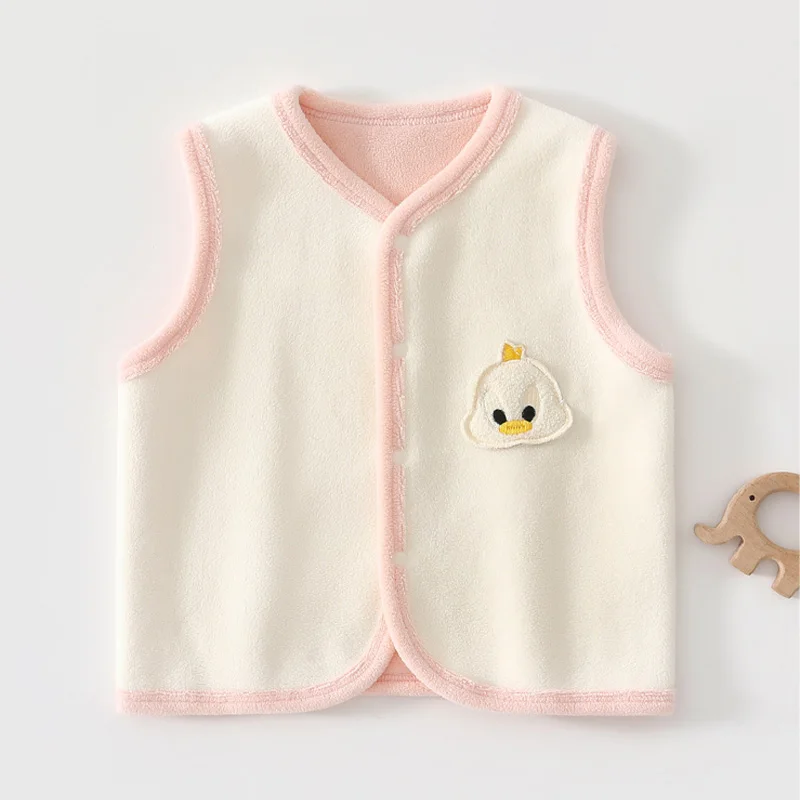 Baby Polar Fleece Vest Winter And Autumn Fleece Jacket For Boys And Girls Warm Undergarment
