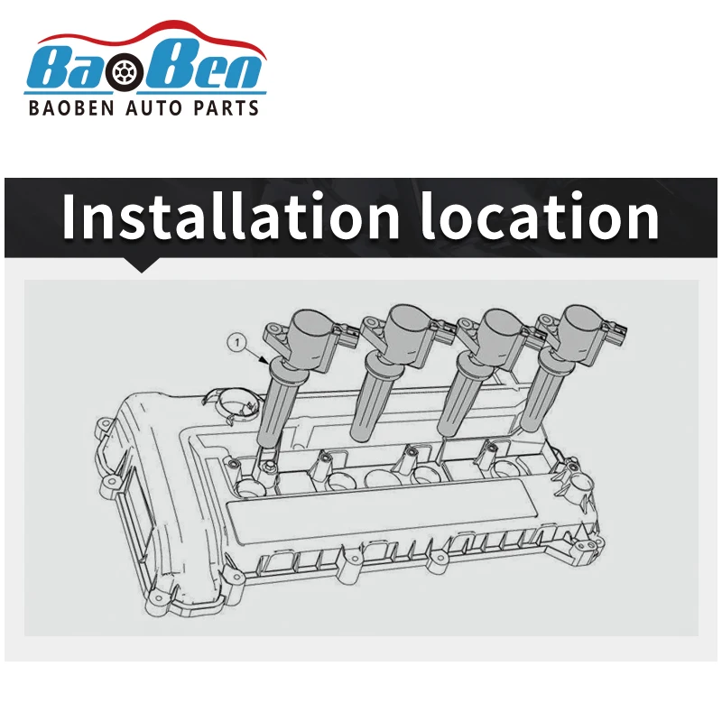 Baoben Auto engine parts original general ignition coil vw EA111 1.4 1.4T 1.6 036905715H 036905715F 036905715F 036905715E