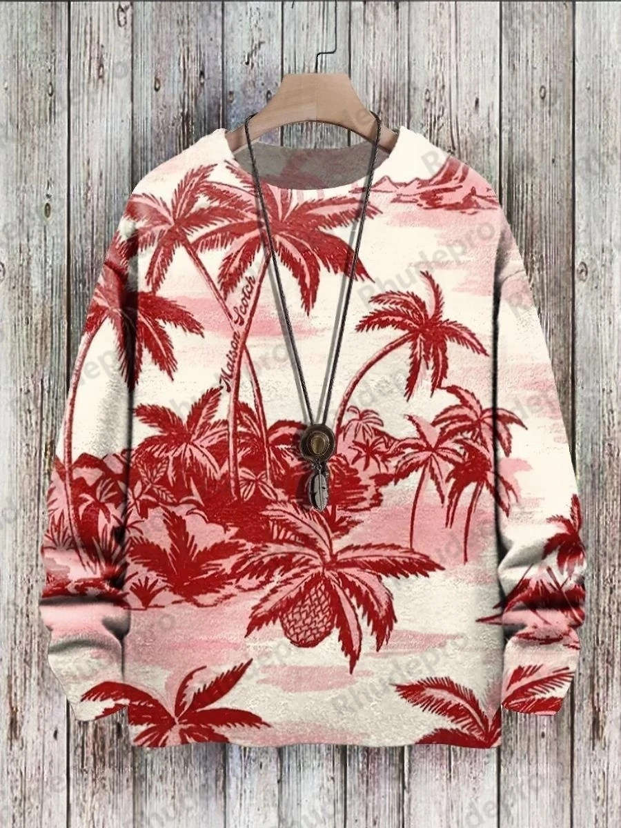 Men's Sweater Fun Face Pattern Pullover Print Casual Sweater Roupas Marcas Luxuosas Roupa Homem Marca Luxo