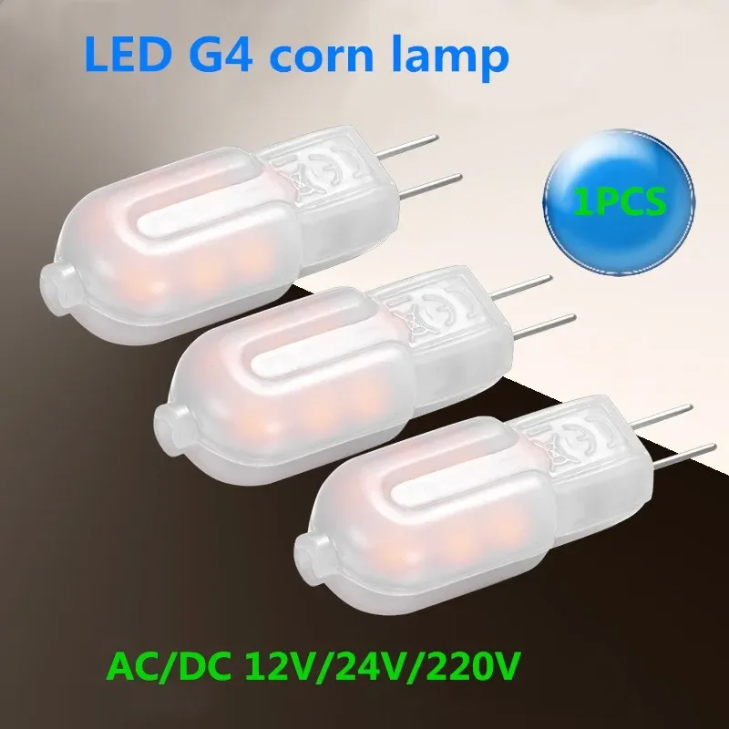 Pop G4 LED Lamp DC12V AC220V Lampada LED 3W SMD 2835 Mini Bulb Milky Or Transparent 360 Beam Angle Lights Replace Halogen G4