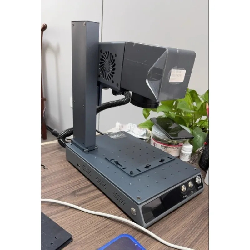 Portable M1 Pro Upgrade Fiber Laser Engraving Machine For Mobile Phone Computer Stainless Steel Metal Plastic Leather Jewelry