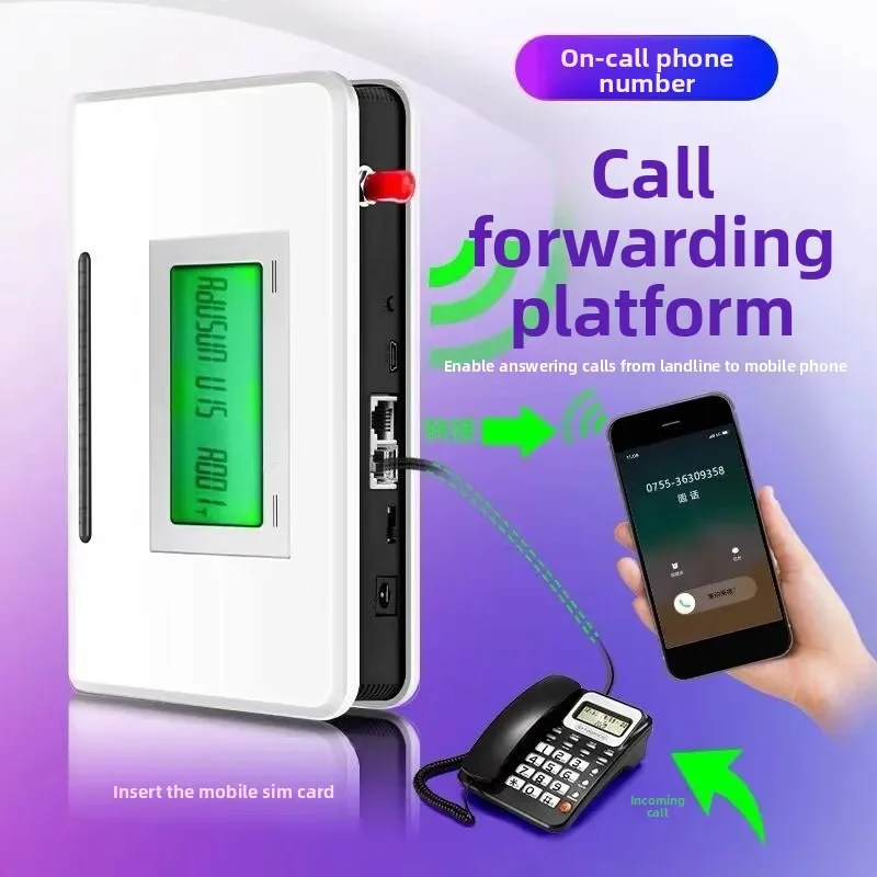 On duty landline incoming call forwarding mobile phone outgoing call customer display landline fixed-line phone