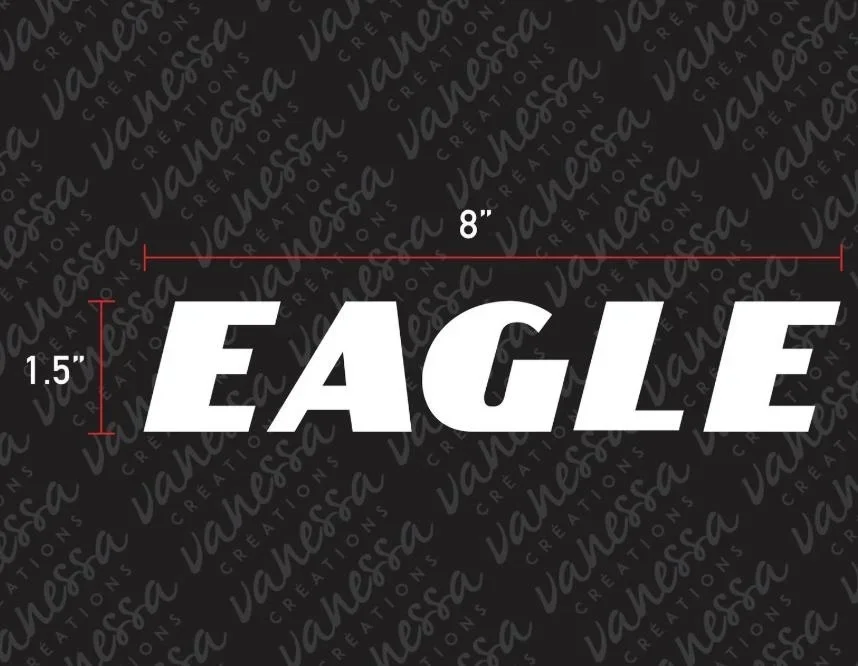 For (2Pcs)  EAGLE TIRE BRAND GOODYEAR sticker vinyl decal