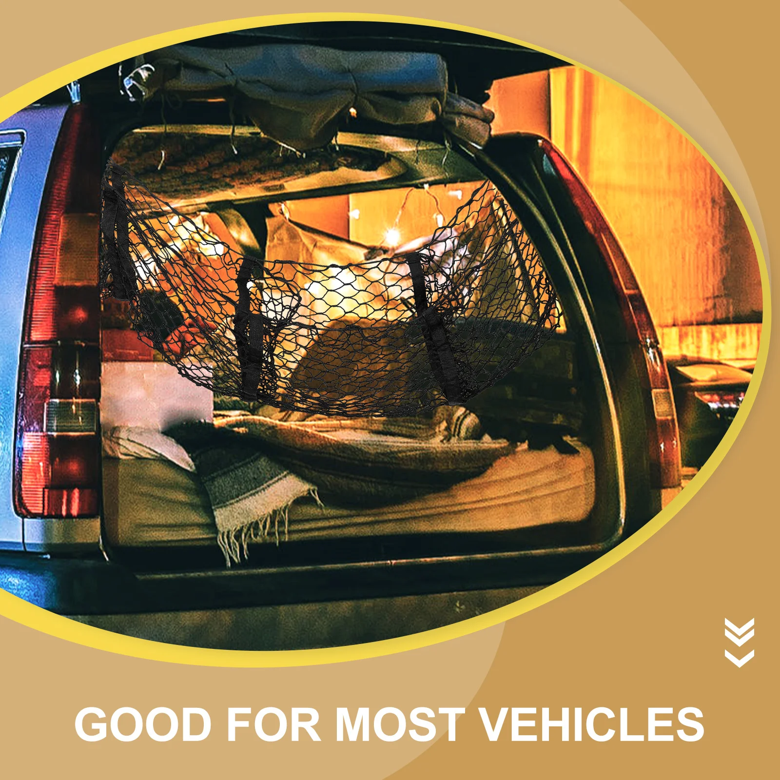 

Car Mesh Organizer Large Capacity Vehicle Cargo Trunk Organizer Durable Storage Net for Pickup Truck Bed Suv Accessories