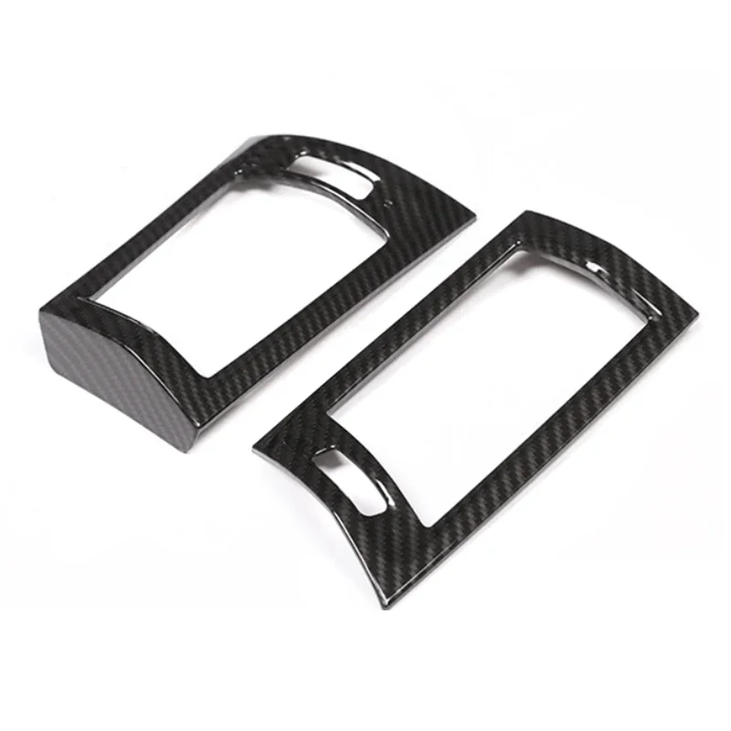 Carbon Texture Dashboard Air Outlet Frame Cover Trim For BMW X3 F25 X4 F26 2011 - 2017 Air Conditioner Vent Decoration Strips